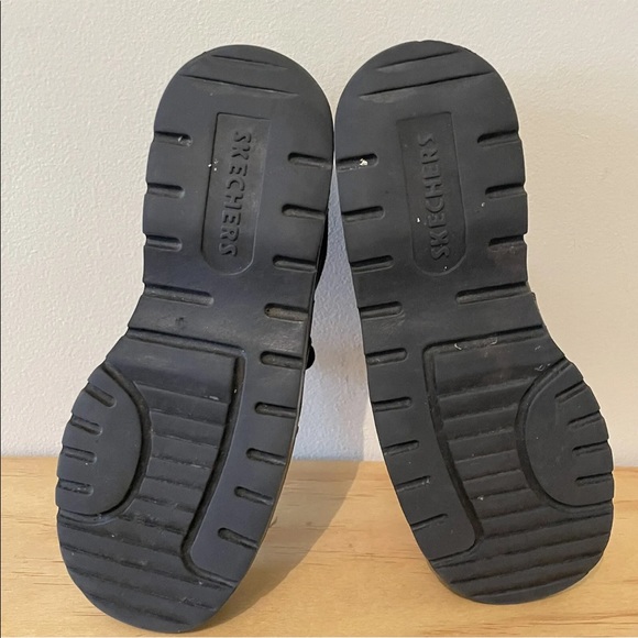 skechers 90s y2k grunge punk black shoes sneakers lace up size 11 chunky Goth - Picture 7 of 12